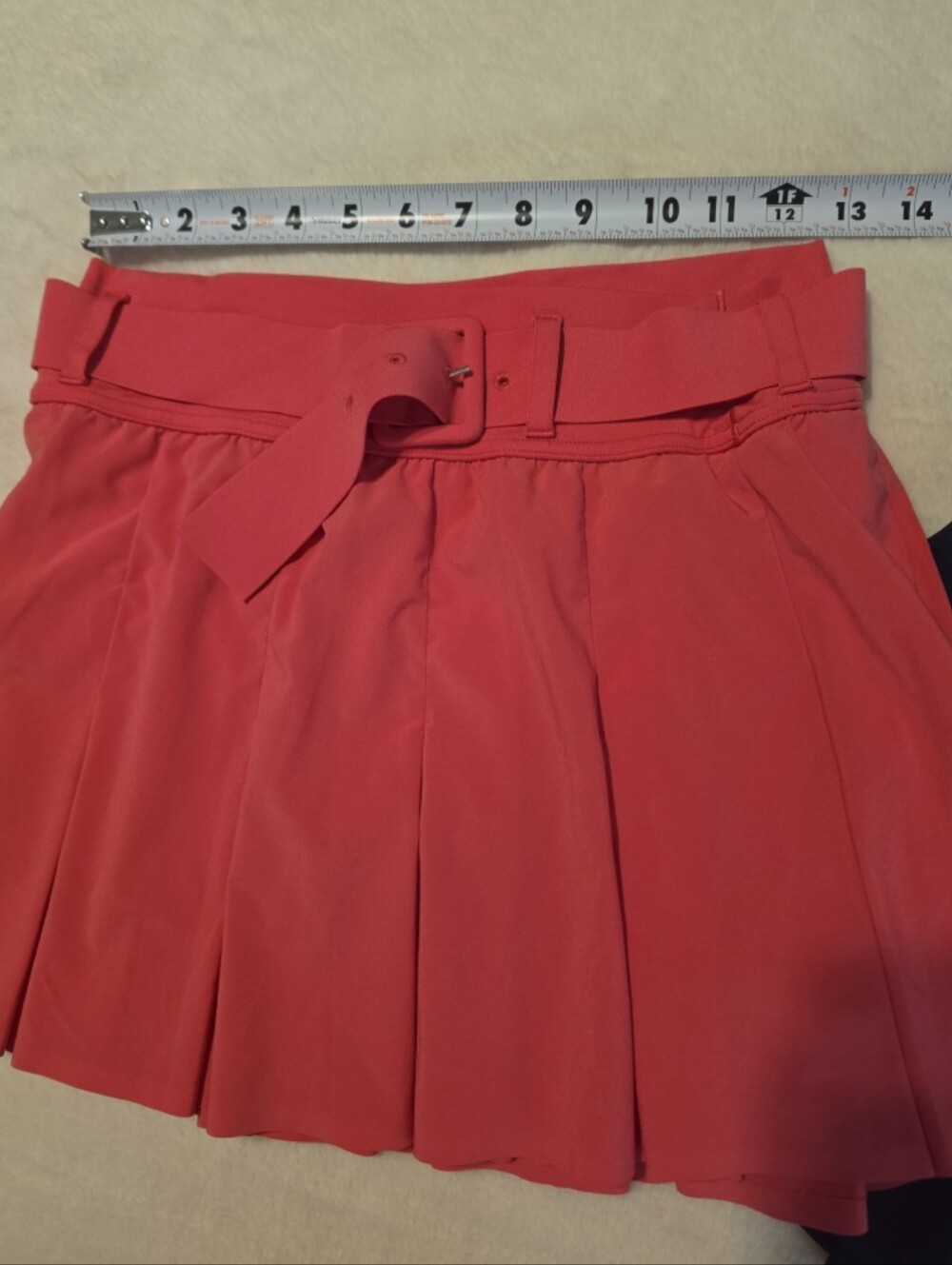 (2) OFFLINE by Aerie Real Good Small Belted Pleated Skorts Hot Pink and blue - Picture 4 of 12